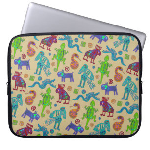 Funda Para Portátil Patrón tribal primista de cultura africana mexican