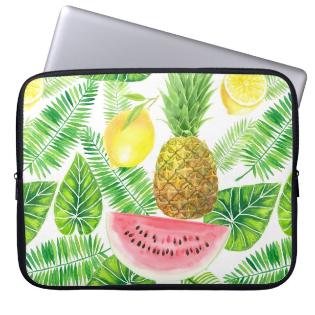 Funda Para Portátil Patrón tropical (Frente)