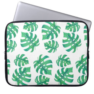 Funda Para Portátil Patrón tropical con hojas de monstera