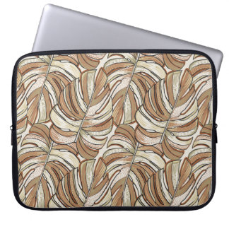 Funda Para Portátil Patrón tropical. Diseño gráfico con magnates asomb