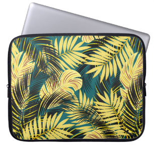 Funda Para Portátil patrón tropical inmaculado con hojas de palma