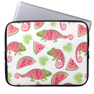 Funda Para Portátil Patrón tropical sin foco con una cueva de color ag