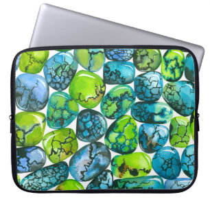 Funda Para Portátil Patrón turquesa