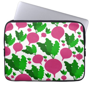 Funda Para Portátil Patrón vegetal de rábano