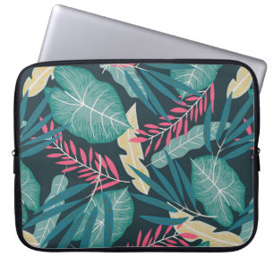 Funda Para Portátil Patrón veraniego sin fisuras con pulgas tropicales