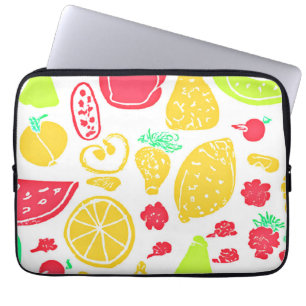 Funda Para Portátil Patrón vibrante de frutas coloridas