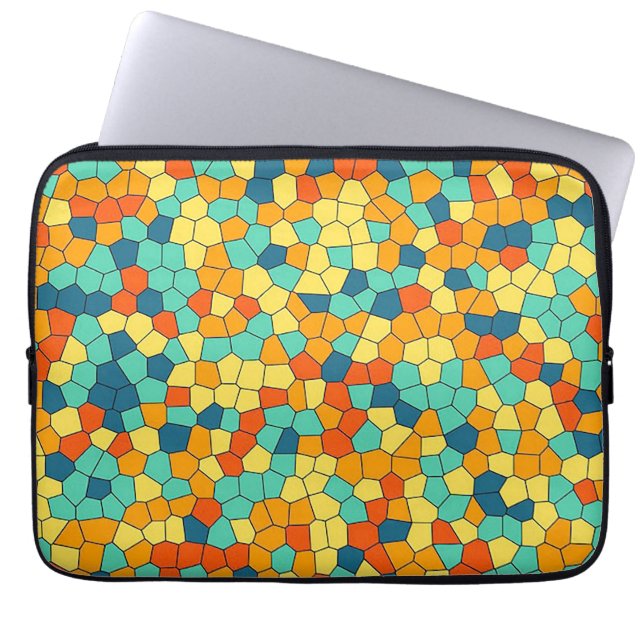 Funda Para Portátil Patrón vibrante de mosaico (Frente)