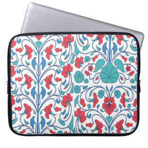 Funda Para Portátil Patrón vintage sin costuras de flores árabe.
