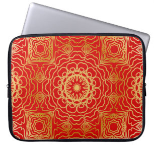 Funda Para Portátil Patrón vintage sin soldadura con floral abstracta