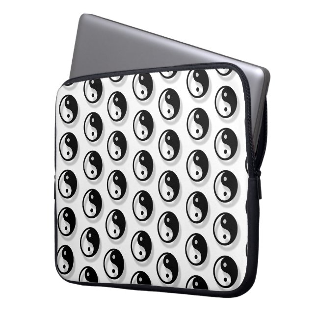 Funda Para Portátil Patrón Yin Y Yang (Anverso izquierdo)