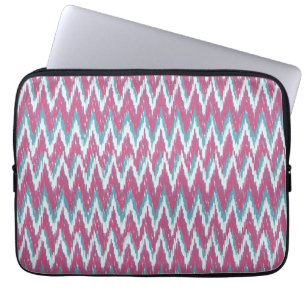 Funda Para Portátil Patrón ZigZag de arándanos y Verde azulados