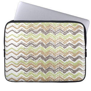 Funda Para Portátil Patrón ZigZag de Melon Brandy Scribble
