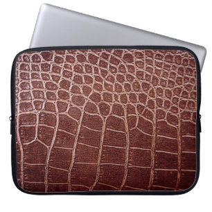 Funda Para Portátil Patronabstracto de cuero de cocodrilo, lagarto, an