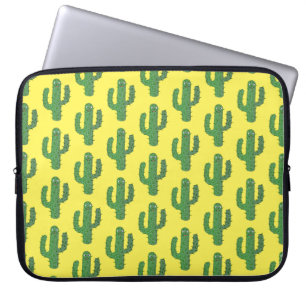 Funda Para Portátil Patroneado Día de los Muertos Cactus Feliz