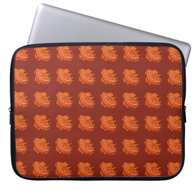 Funda Para Portátil Patrones de fruta Naranja de sangre electrónico (Frente)