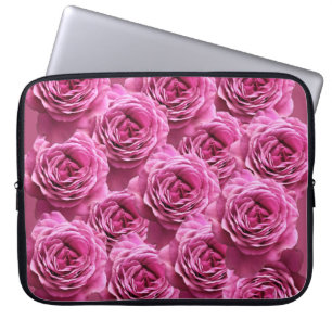 Funda Para Portátil Patrones de rosas rosados y morados