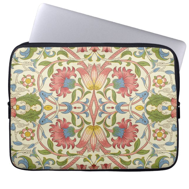 Funda Para Portátil Patrones florales de William Morris Loddon Blossom (Frente)