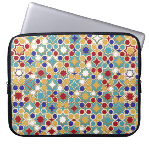 Funda Para Portátil Patrones islámicos impecables en color. Nombre de 
