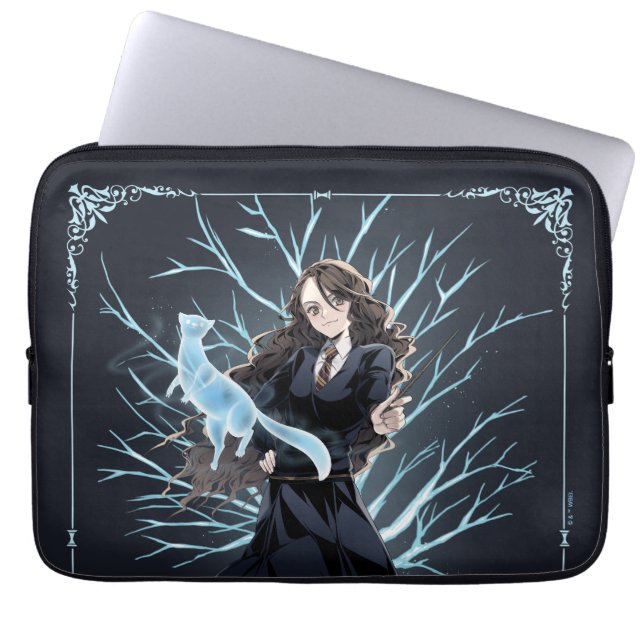 Funda Para Portátil Patrono Otter de Anime Hermione Granger (Frente)