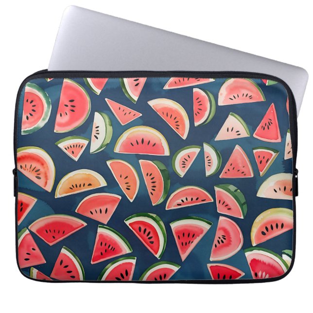 Funda Para Portátil Patten de rebanadas de sandía de verano (Frente)