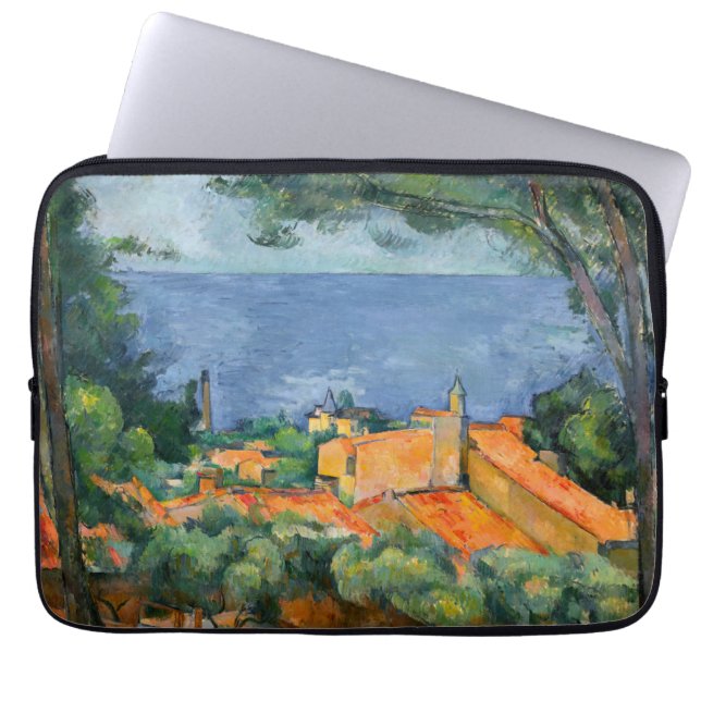 Funda Para Portátil Paul Cezanne - Estaque con techos rojos (Frente)