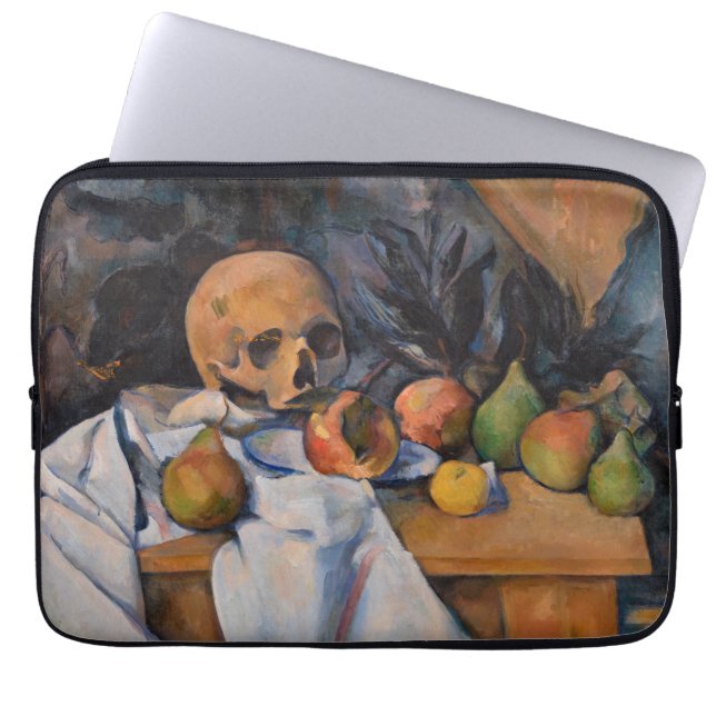 Funda Para Portátil Paul Cezanne - Todavía la vida con Skull (Frente)