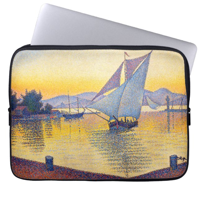 Funda Para Portátil Paul Signac - El puerto al atardecer, Opus 236 (Frente)