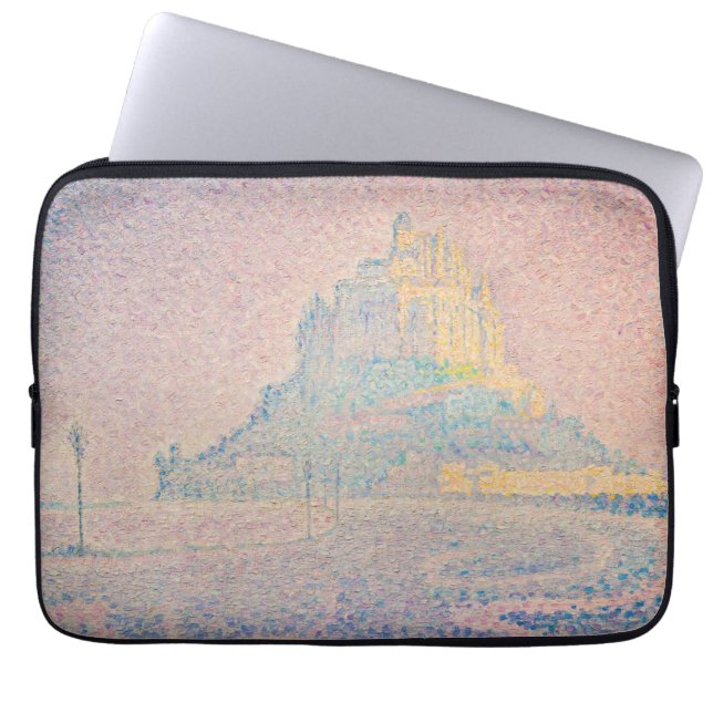 Funda Para Portátil Paul Signac - Monte Saint Michel Niebla y Sol (Frente)
