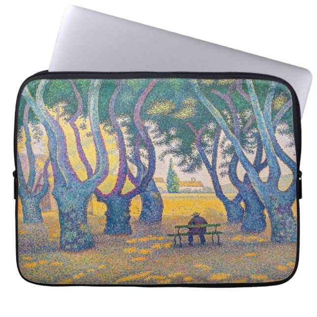 Funda Para Portátil Paul Signac - Place des Lices, Saint-Tropez (Frente)