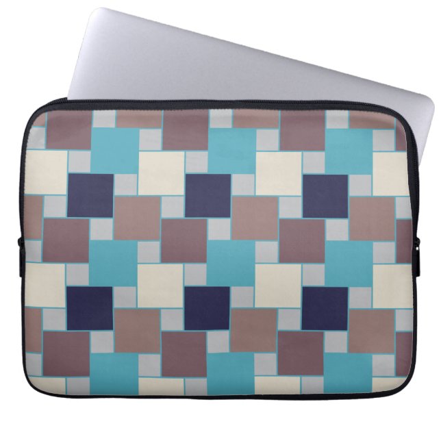 Funda Para Portátil Pavo real en la playa (Frente)