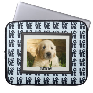 Funda Para Portátil Paw de amor de perro Personalizado foto impresa