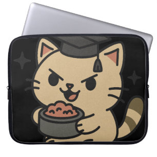 Funda Para Portátil Paws de atún para gato graciosos de becario person