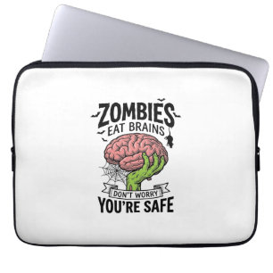 Funda Para Portátil Payaso Zombie Come Cerebros Estás Seguro Halloween