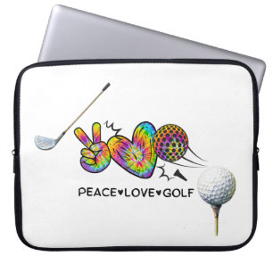 Funda Para Portátil Paz Amor Golf Tie-Dye