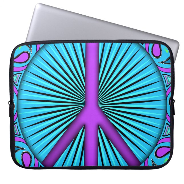 Funda Para Portátil Paz ~ Leaf (Frente)