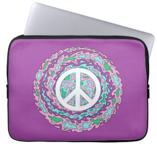 Funda Para Portátil Paz psicodélica