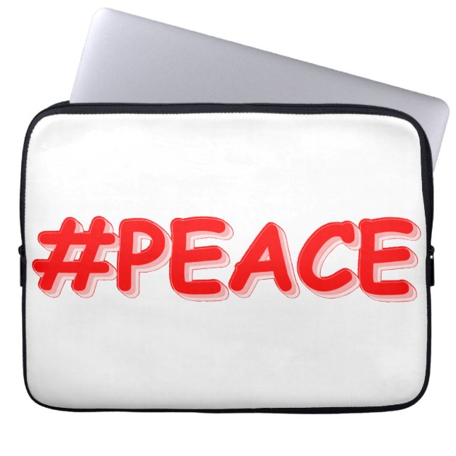 Funda Para Portátil "#PEACE" Cute Design. Buy Now (Frente)