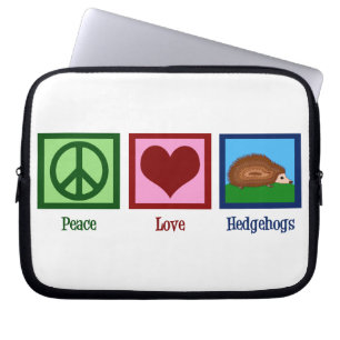 Funda Para Portátil Peace Love Hedgehogs