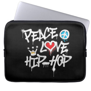 Funda Para Portátil Peace Love Hip Hop Dance