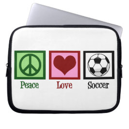 Funda Para Portátil Peace Love Soccer