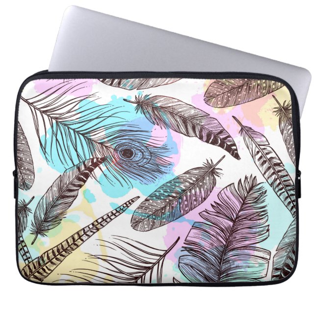 Funda Para Portátil Peacock Feather (Frente)