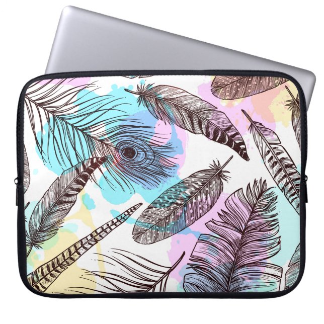Funda Para Portátil Peacock Feather (Frente)