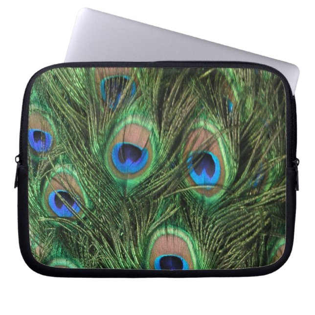 Funda Para Portátil Peacock Feathers (Frente)