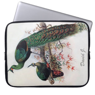 Funda Para Portátil Peacock, pavo muticus verde 1872 ...