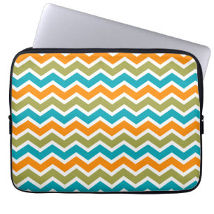 Funda Para Portátil Peacock Vibrant Tribal Zigzag