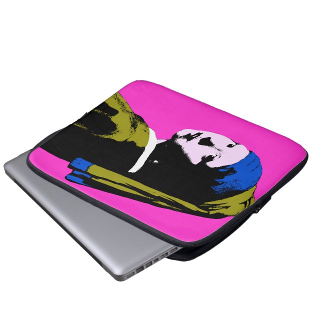Funda Para Portátil Pearl Earring Pop Art Style (Inferior anverso)