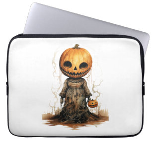 Funda Para Portátil Pegatina de Halloween de muñecas de calabaza