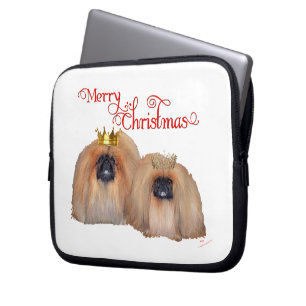 Funda Para Portátil Pekingese Navidad