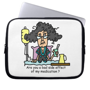 Funda Para Portátil Pelo oscuro del efecto secundario de la medicación