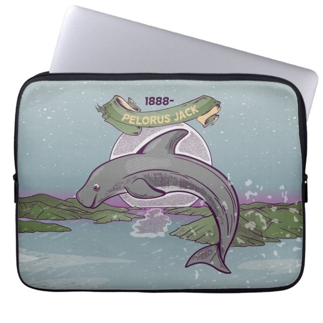 Funda Para Portátil Pelorus Jack New Zealand Dolphin (Frente)